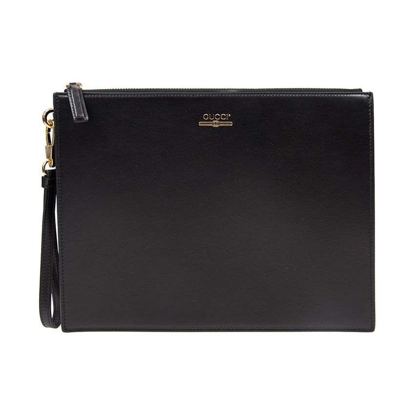 

Gucci Letter Logo Long Zipper Leather Clutch Men clutch Black 547613-0YA0G-1000 Basic Set (Bag+Dust Bag)
