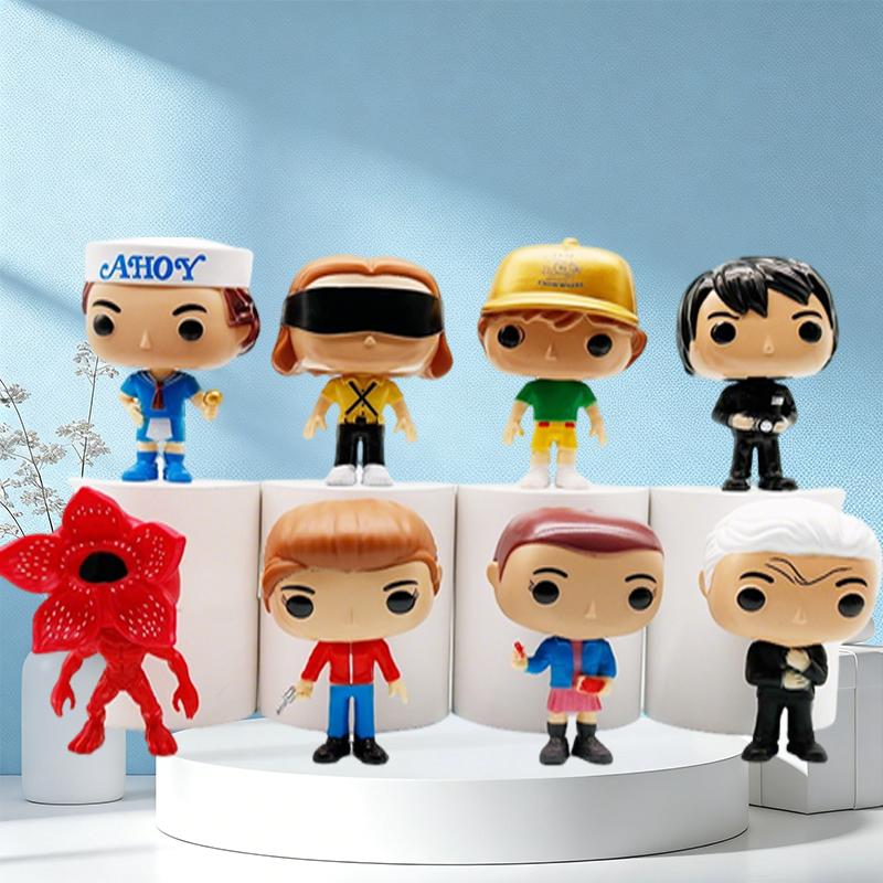 IL film 8 Pezzi/Set Stranger TV Plays Will Byers Eleven Action Figure Bambola Carina Modello da Collezione Giocattoli Regali per Feste di Compleanno