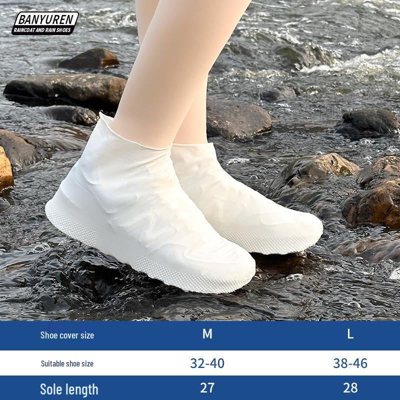Copriscarpe in Silicone Antipioggia Impermeabili Antiscivolo - Durevoli, Riutilizzabili, Protezione Alta per Donna, Uomo e Bambini.