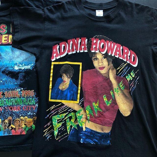 Винтажная футболка Adina Howard с коротким рукавом, все размеры, БЕСПЛАТНАЯ ДОСТАВКА, унисекс L