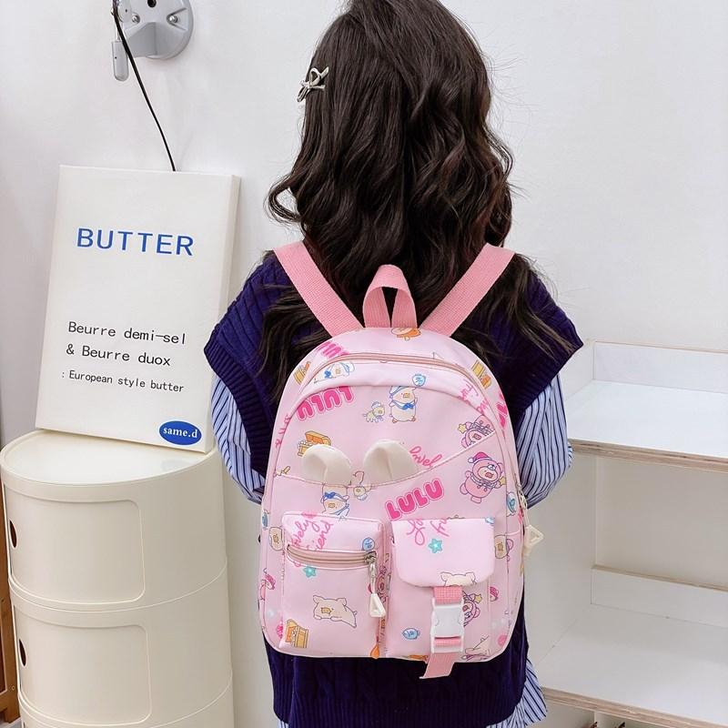 Popular Children'S Backpack Cartoon Cute Foreign Style Print Boys And Girls Backpack Primary School Bag Tide