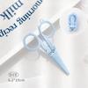 1 יחידה מספריים מתקפלים מיני צבעוניים עיצוב נייד לנסיעות חותך נירוסטה לעבודת נייר יצירה כלי כתיבה לבית ספר