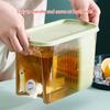 5800ML Juice Container Refrigerator Cold Kettle Drinkware Bucket with Faucet Beverage Dispenser with Filter PP Material