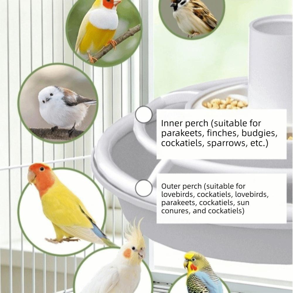 Transparent Hanging Bird Feeder Rust-resistant Automatic Bird Feeder  Garden