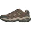 Outdoor Leather Retro Shock Absorbing Low-Top Hiking Shoes Men Hiking Shoes Brown 237542-OLBR