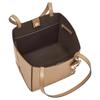 Michael Kors Jordi Logo Metal Parts and Round Decoration Tote Bag Tote Bag Shopping Bag Cow Leather Shoulder Bag Medium Size Women's Camel