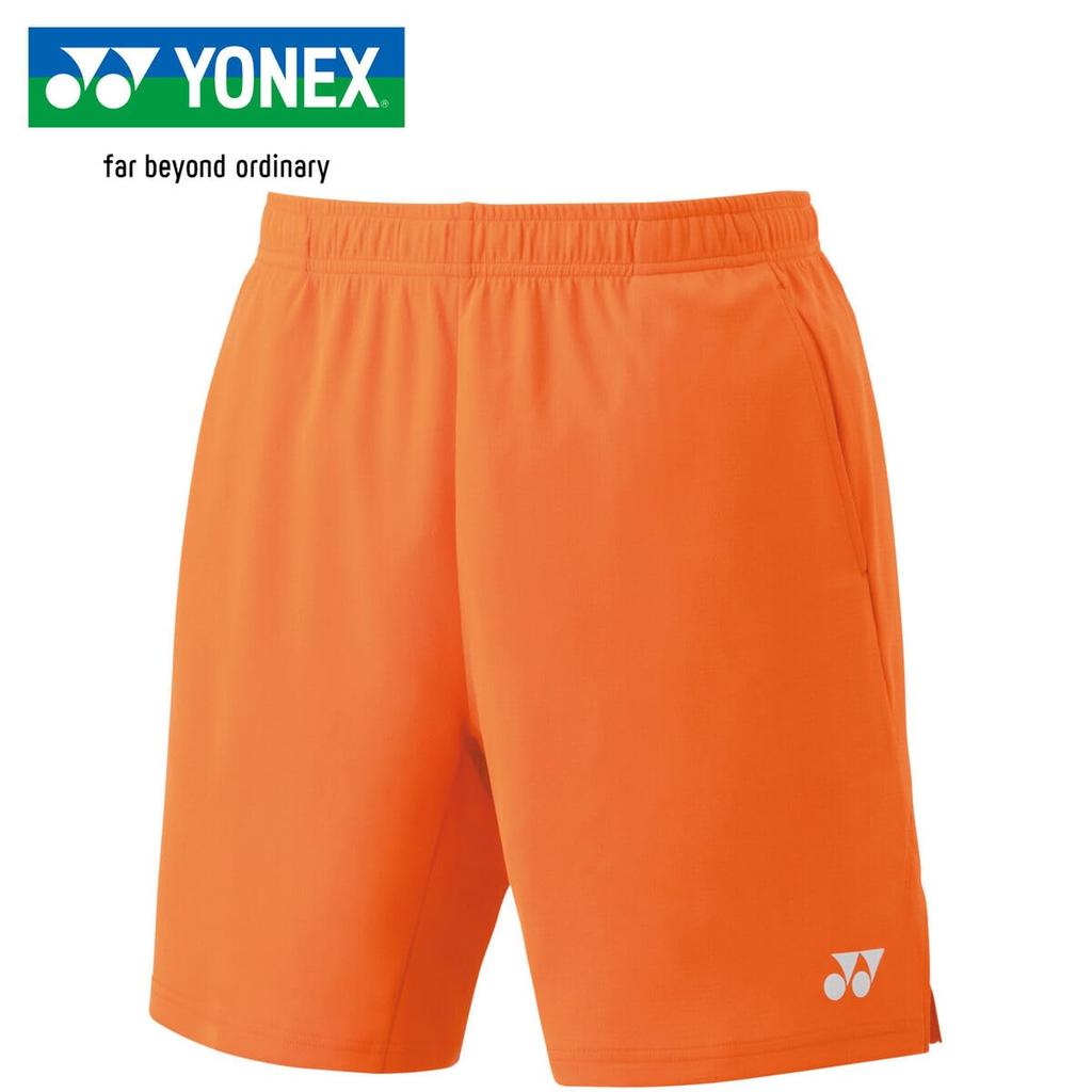 Yonex Knit Bright Orange SS Men's Shorts, 15170, (160),