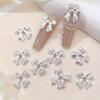 50pcs Bowknot Nail Art Charms, Cute Rhinestone Nail Decorations for Women and Girls, Nail Accessory Set