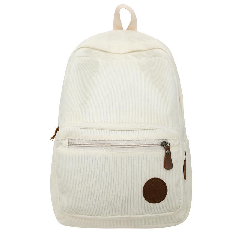 Schoolbag Lazy wind schoolbag female Korean version washed canvas high school college student junior high school student Japanese large capacity ins