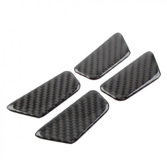 For Chevrolet Equinox 17-22 4x Carbon Fiber Black Inner Door Bowl Cover Trim