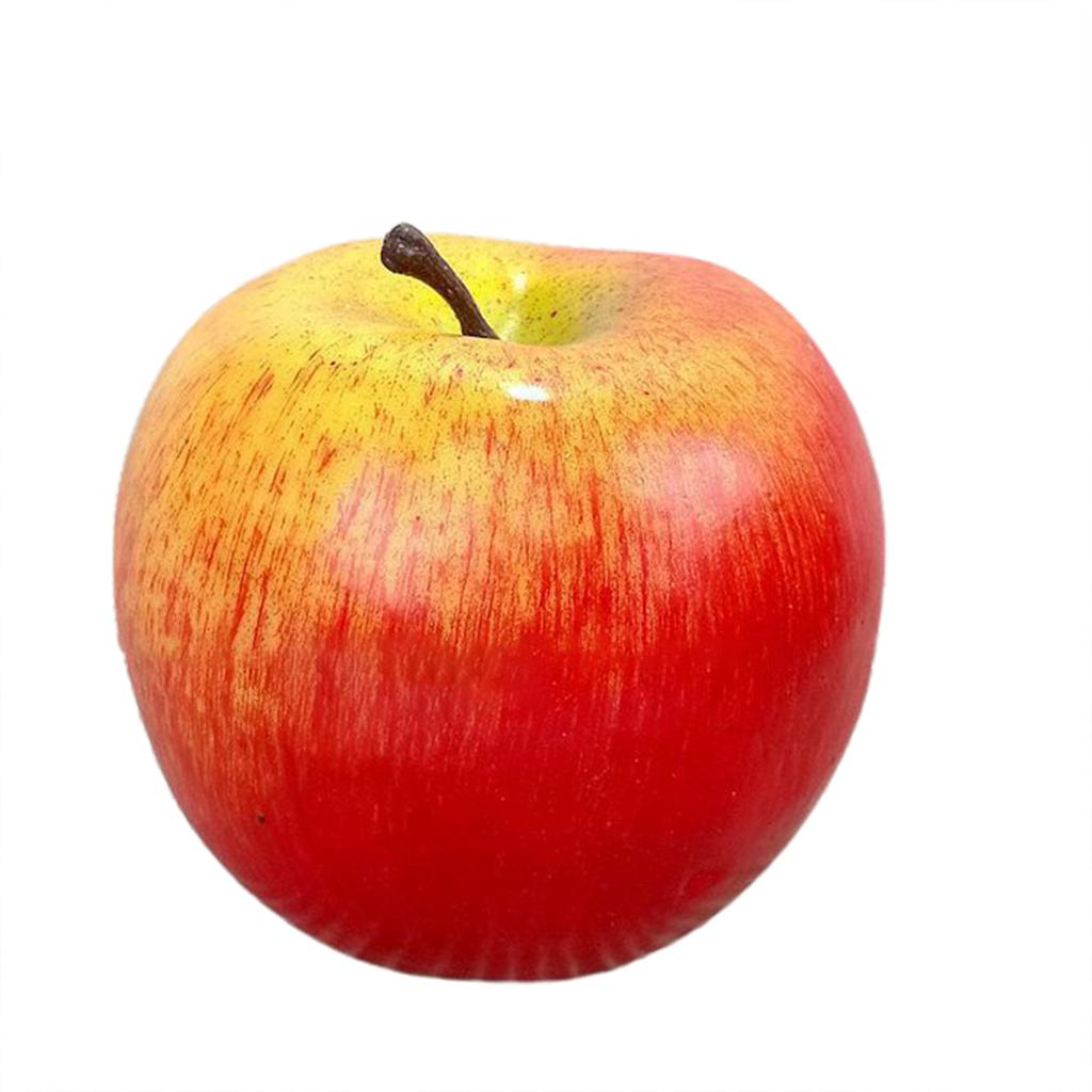 1pcs Artificial Fruit Fake Apples Lifelike Food Kitchen Fake Display For Party Decor Shop Kitchen Home Decoration Accessories