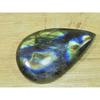 28X44X7MM Natural Labradorite Pear Crystal Cabochon Loose Gemstone 68Cts. SK-3321