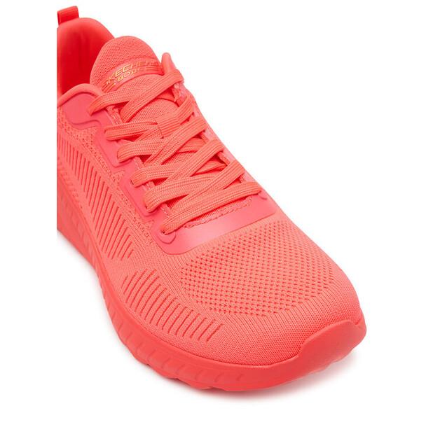 Skechers Bobs Squad Chaos-Cool Rythms 117216/NCOR Koralowy Sneakers