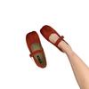 Fashion 2024 New Brand Women Spilt Toe Flats Round Toe Shallow Slip on Ladies Casual Ballet Shoes Soft Leather Eelgant Dress Shoes