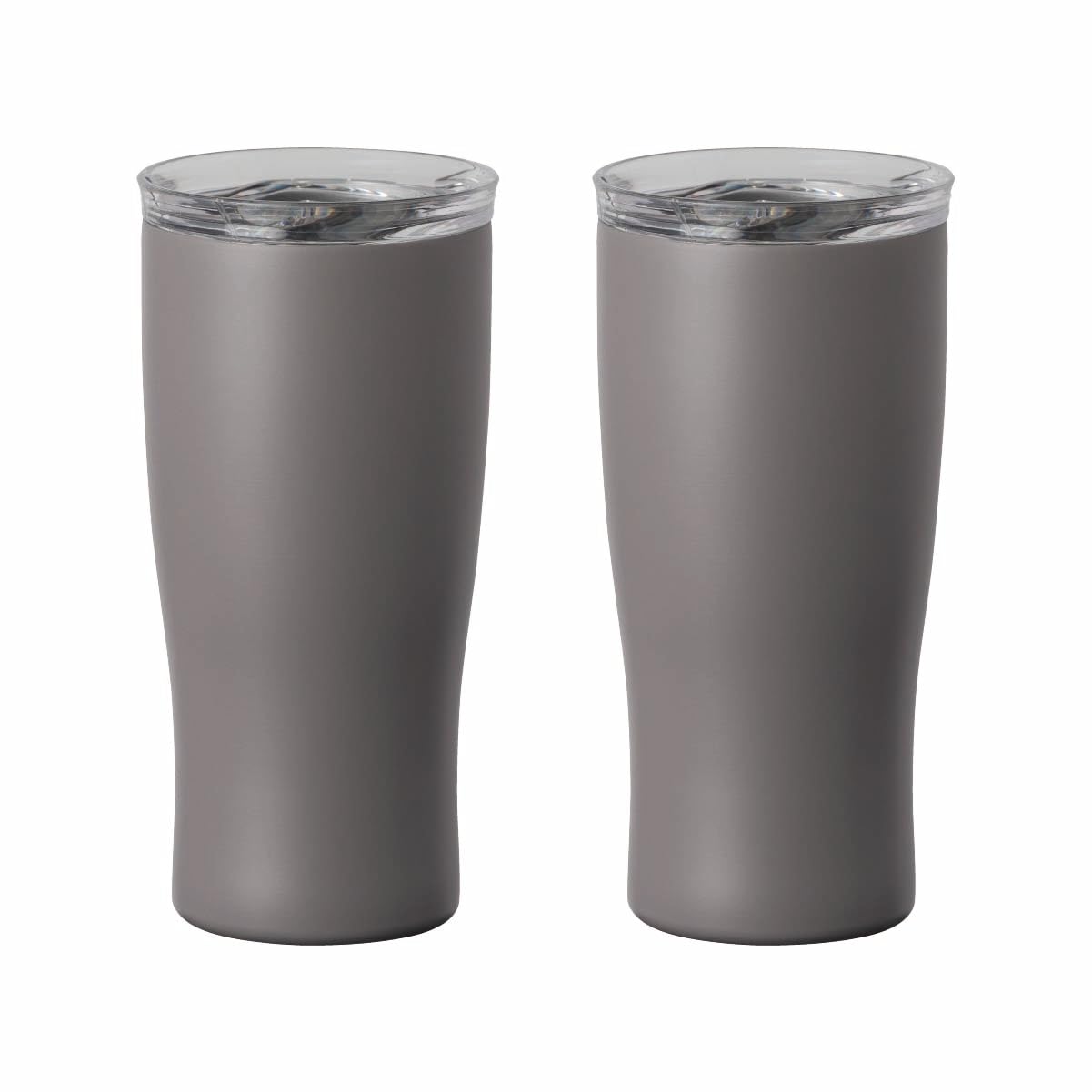 

Atlas Тамблер Cafe Link с крышкой-слайдером, набор из 2 шт., 410 мл, с вакуумной изоляцией, для холодных/теплых, горячих/ледяных напитков, для капельного кофе, пепельный, AFST-410ASH2P