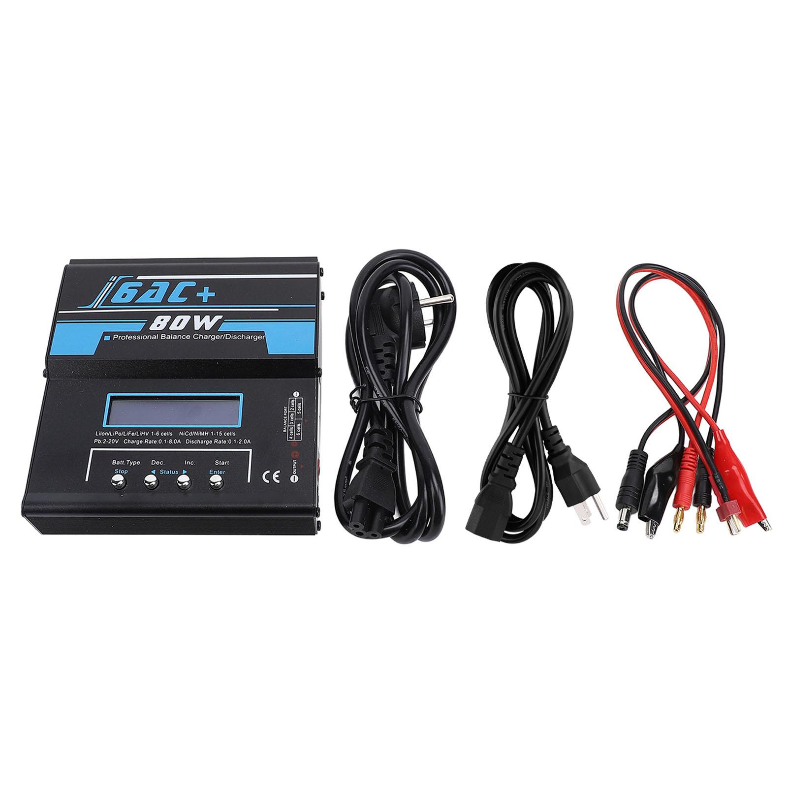 

Balance Charger Auto Recognition RC Model Battery Smart Charger Discharger for NiCd NiMH Li Ion Li P EU Plug