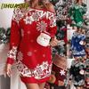 IHUASU Fashion Autumn Winter Long Sleeve Casual Dresses