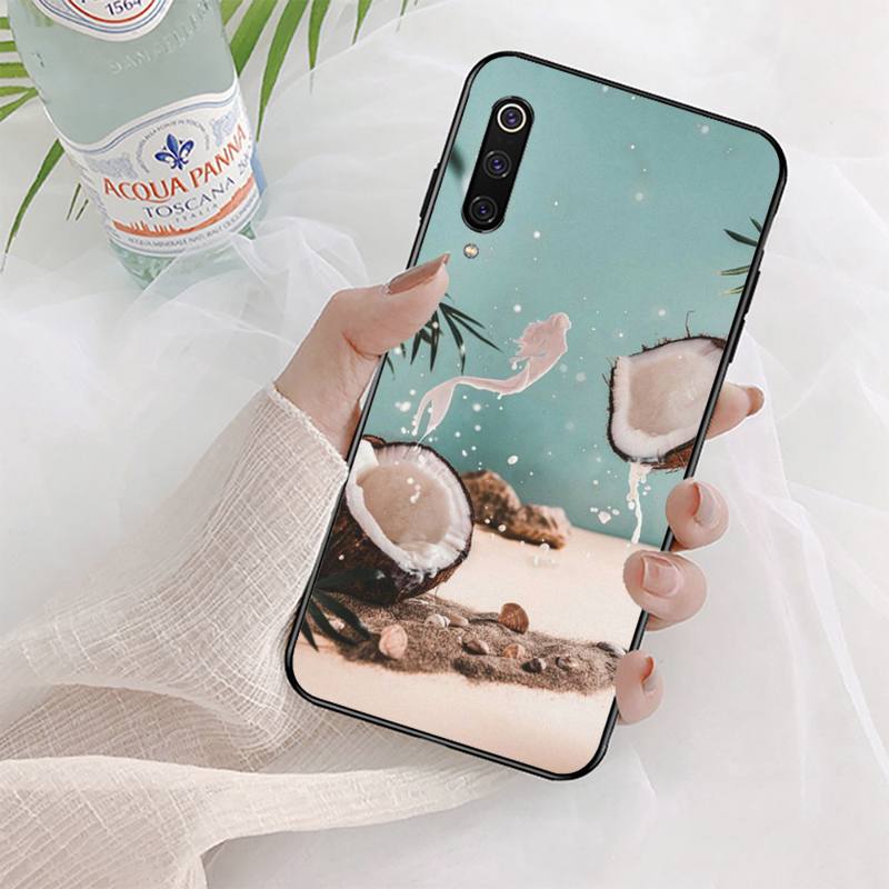 Summer Coconut Phone Case for Xiaomi Mi 5 6 8 9 10 Lite Pro SE Mix 2s 3 F1 Max2 3