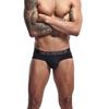 Heren sexy effen kleur puur katoen hoge kwaliteit slip, zak U convex trendy herenslip