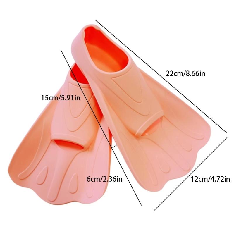 Adjustable Snorkel Swim Fins Enhancing Speed Swimming Diving Accessories Breathable Snorkeling Fins Silicone Texture