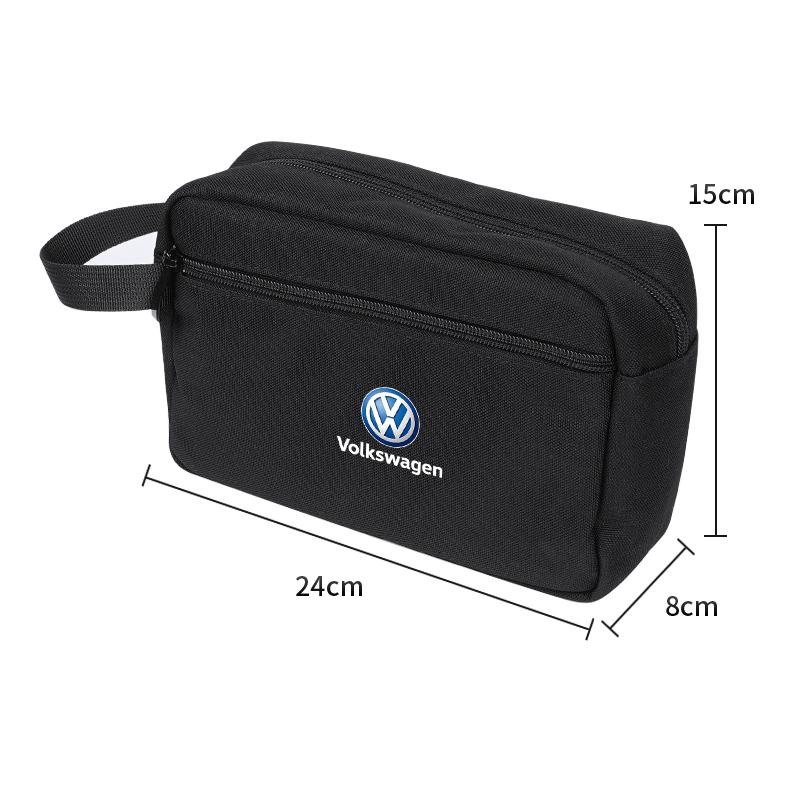 Car Interior Canvas fabric Handbag Valve Cap Accessories For VW GTI Polo Golf Passat B6 Tiguan Arteon Jetta Beetle T-ROC ID.4 CCSZ4