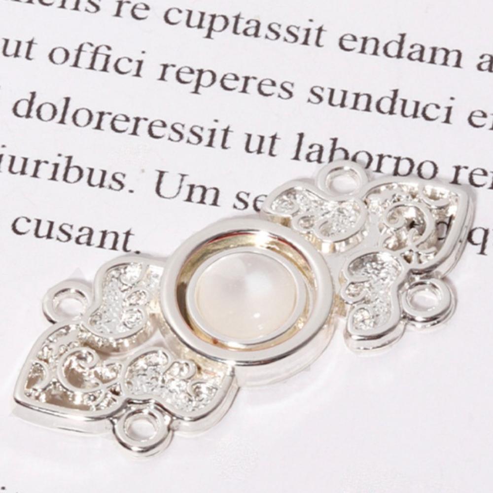 10PCS Chinese Style Metal Buttons Delicate Retractable Button Hanfu Decorative Buckle Reduce Waist