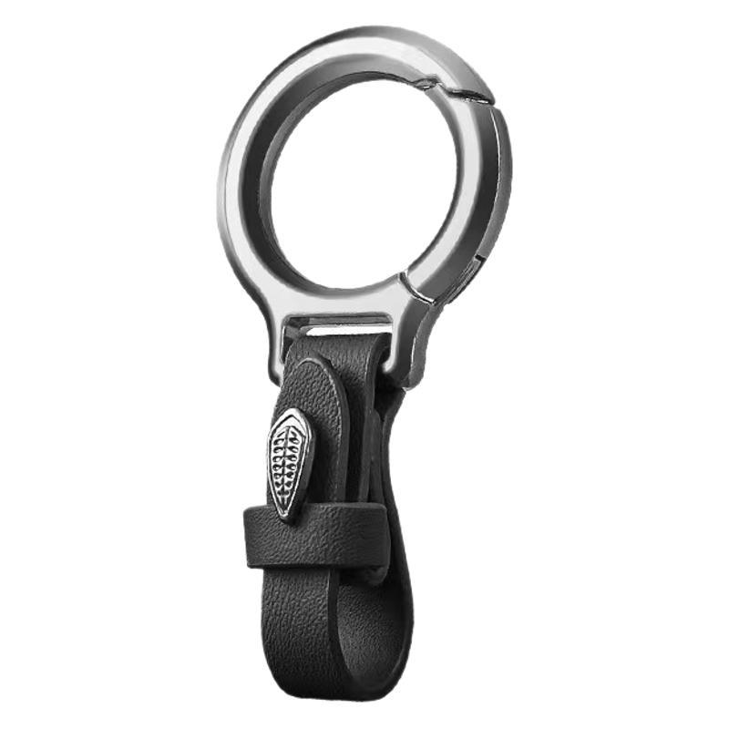 1KS Pánska pracka Kovový prívesok do auta proti strate Vysoko kvalitný kožený prívesok Personalizovaná jednoduchá kľúčenka Záves na pás