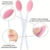5pc Silicone Pore Brush,Exfoliate Your Large & Visible Pores With This Facial Brush,Double-Sided Black Head Cleaning Tool