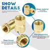NINDEJIN 450/500pcs Brass Insert Nuts Kit Female Threaded Insert Set Knurled Nuts Assortment Kit