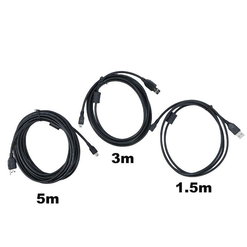 1.5m 3/5M Mini B 5pin USB Male To USB Male T Port Fast Data Transmission Extend Cable Wire Player Car DVR GPS Digital Camera