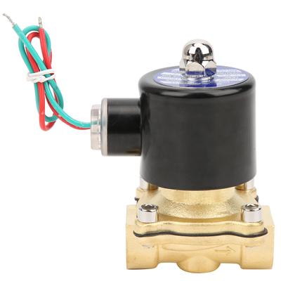 G12 Zoll Messing Magnetventil Wasserdruck Normal Geschlossen Direktwirkend 2W?160?15AC220V