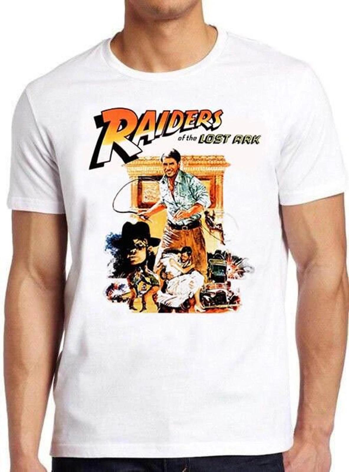Raiders Of The Lost Ark T Shirt Retro Movie Graphic Tee Cool Gift Top Unisex XL