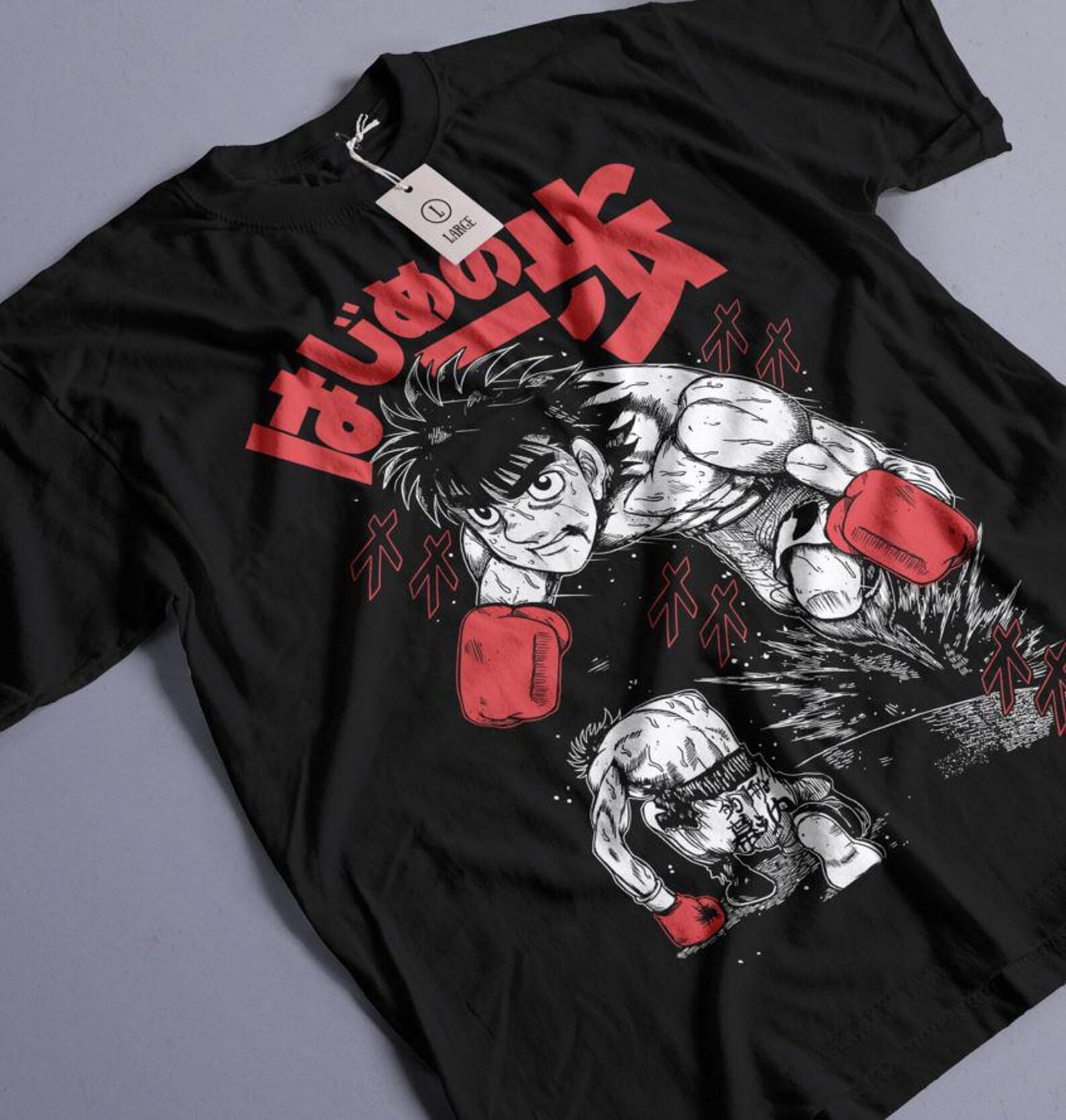 Manga T-Shirt, Sport 90s Anime Lovers, Boxing GYM Anime T-Shirt, Otaku Ropa, Graphic Anime Unisex Shirt S