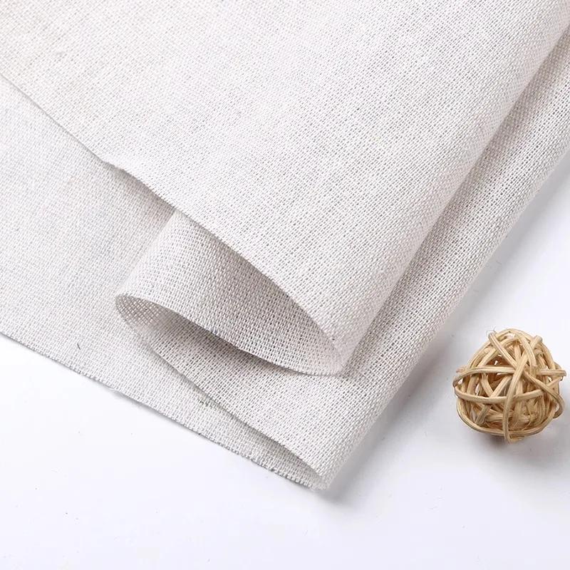 0.5m/1m/5m Japanese And Korean Solid Color Cotton Linen Fabric For Background Fabric Cushion Cover DIY Handmade Tablecloth