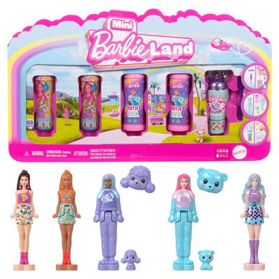 Barbie Mini Barbieland Reveal Series Micro Doll Dress Up 5 Ages 6 and Pink JGL29 Set, Doll/House, Pieces, Up,