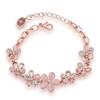 Armbänder für Frauen Stilvoller, rosévergoldeter Kristallarmband-Armbandschmuck für Mädchen und Frauen