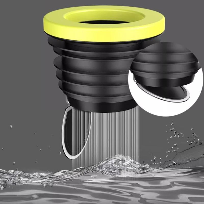 652F Toilet Flange Sealing Rings Check Valves Rubber Rings Toilet Bowl Gasket Flange Rings with Backflow Prevention Valves