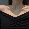Korean Version Of The Girl Necklace Dongdamen Five-pointed Star Retro Collarbone Chain Hip-hop Net Red Acrylic Allmatch Necklace