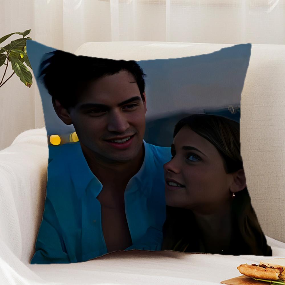 M-My Fault C-Culpa Mia Movie Cushion Cover Premium Comfort Reversible Pillow Cover - Dual - Use Design for Home & Car