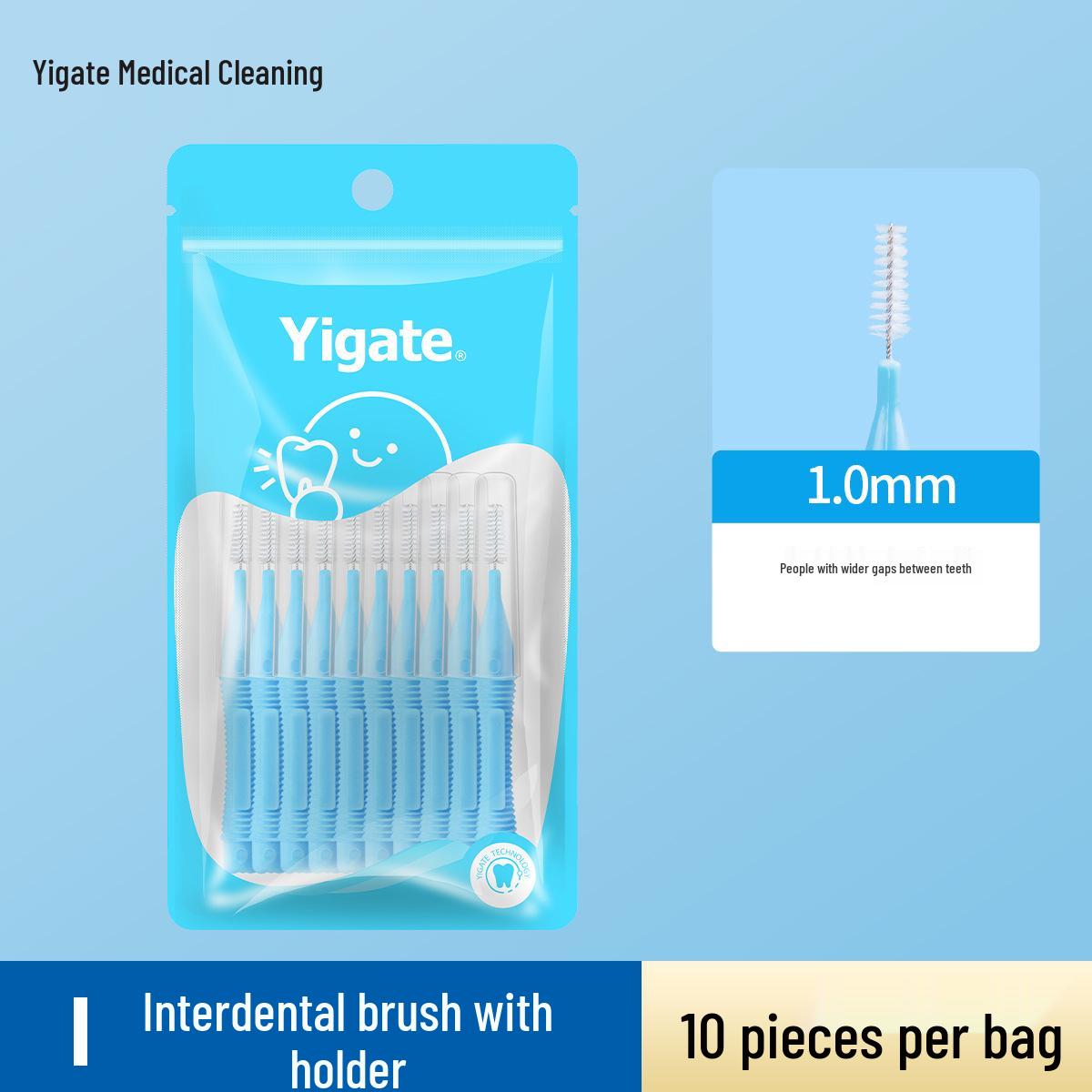 Yigate I-Shaped Interdental Brush for Braces and Tooth Gaps