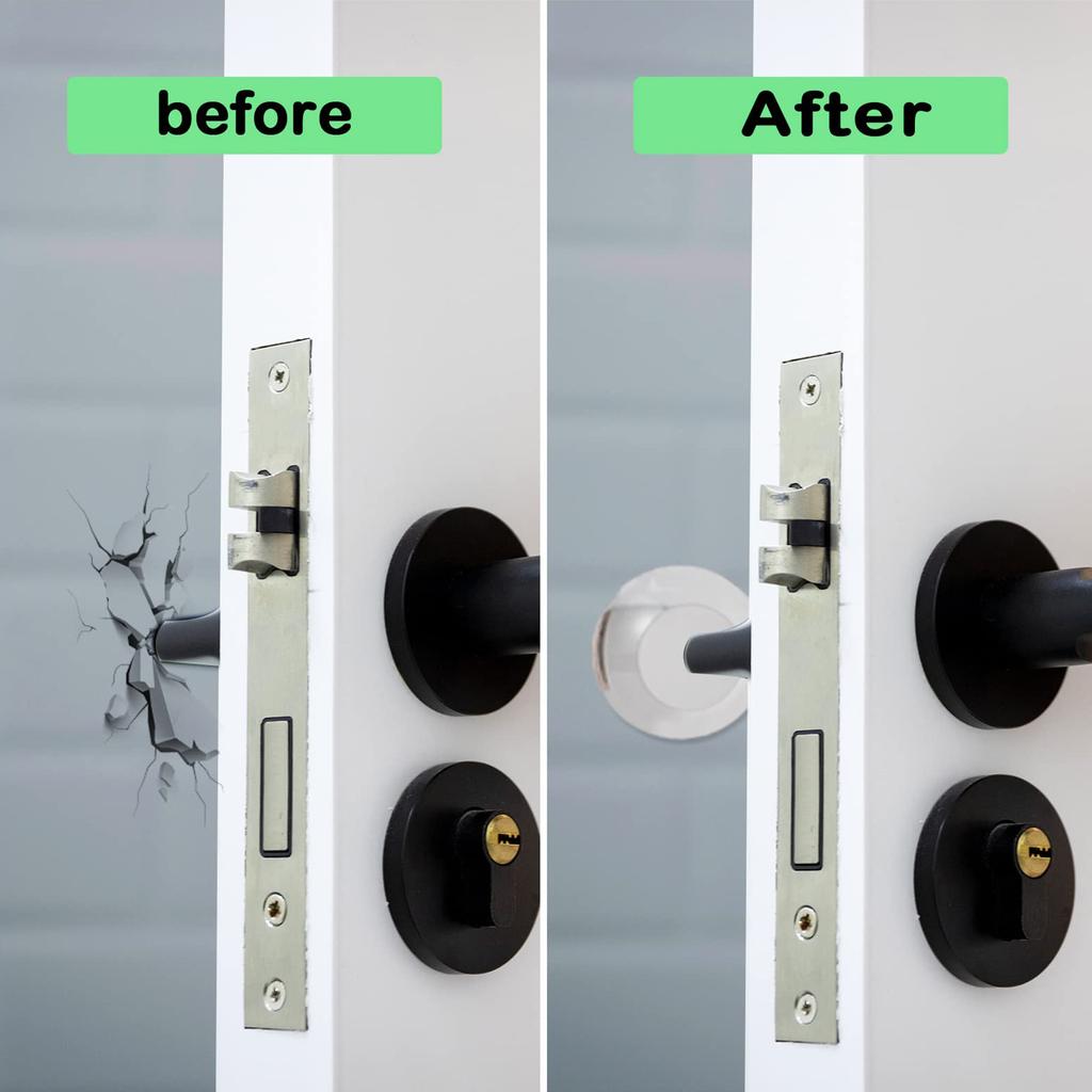 2" Door Stopper Wall Protector with Strong Back Adhesive Reusable Premium Door Stopper for Home Office Protecting Wall Shock Absorbent Gel Self Adhes