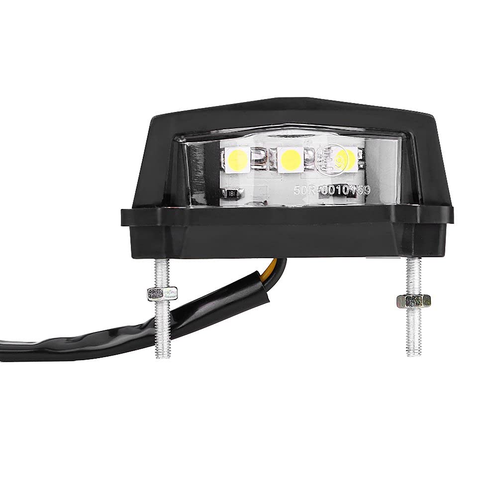 License Plate Lamp Motorcycle - Qiilu License Plate Light License Plate Lamp White Universal