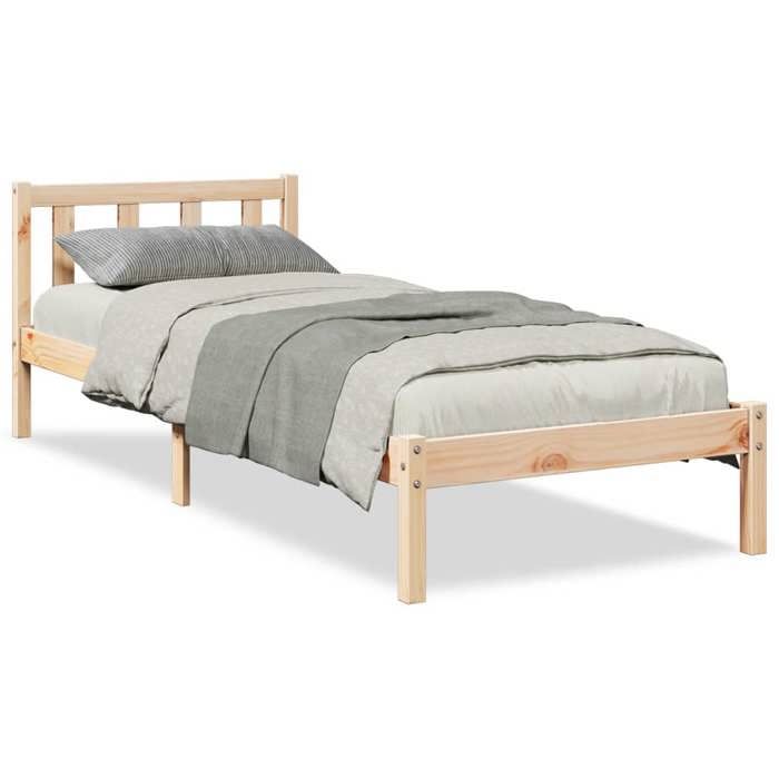 VidaXL Extra Long Bed Frames Without Mattress 80x220 Cm Solid Pine Wood, Bed, Bedroom Furniture, Wooden Bed, Bed 852442
