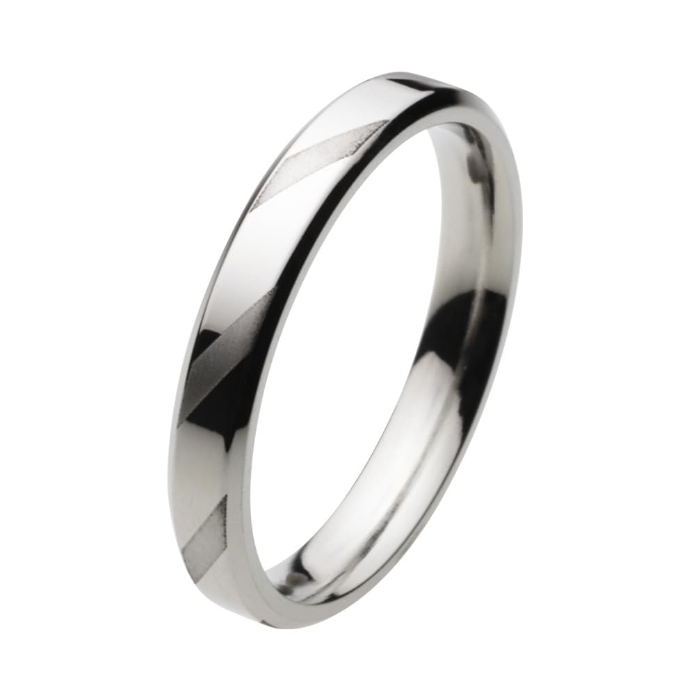 

Плоское стильное кольцо из стали fr6033 11 [Figmart] [Аксессуар из нержавеющей стали] №.