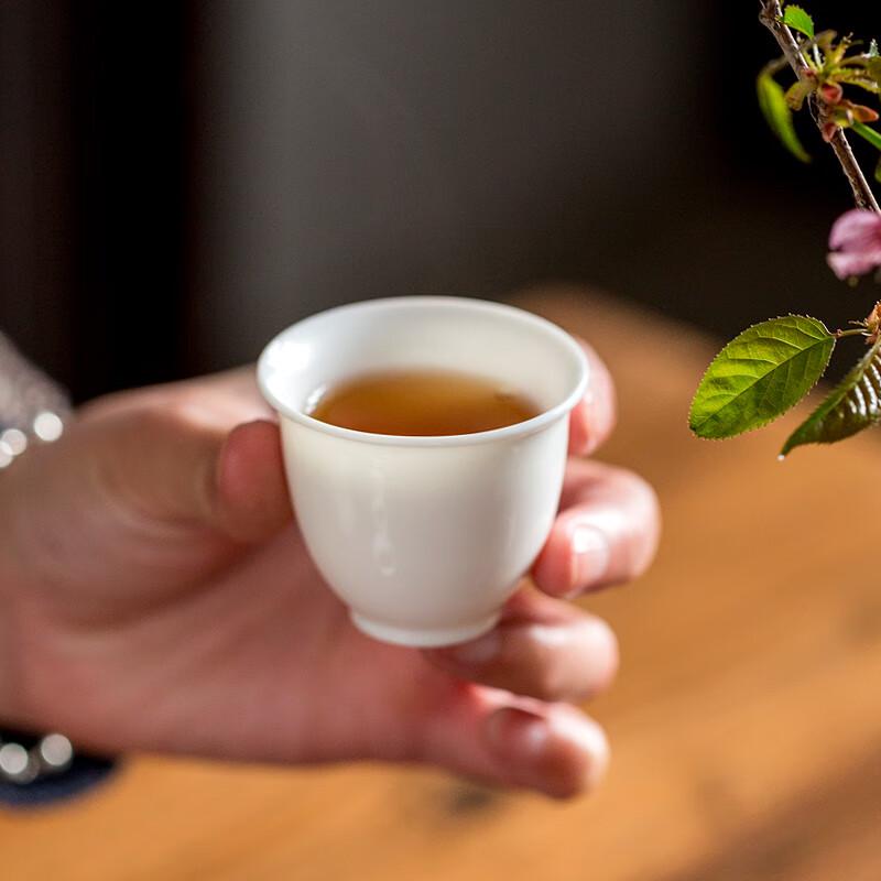 Fangran High-End Mutton-Fat Jade Ceramic Travel Tea Set