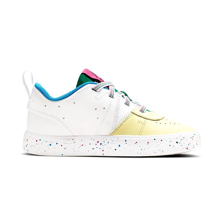 Jordan Serie ES ALT Resistentes al Deslizamiento Resistentes a la Abrasión Caña Baja Zapatillas de Skateboarding para Niños Blanco DZ5535-100