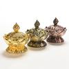 Tibet Sběratelská Bronzová Příznivá Soška ve Tvaru Lotosu Krabička Kadidelnice Censer