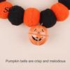 Stretchy Pet Collar Halloween Pom-Pom Collar, Cute Stretch Cat with Pumpkin Festive Bell, Soft Black Orange Pom-Poms for Cats Small Dogs Plush Pom-pom