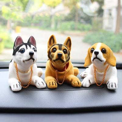 1PC Auto Puppe Husky Beagle St Bernard Shepherd Kopfschütteln Hund Dekoration Auto Innendekoration Nettes kreatives Geschenk Tischdekoration