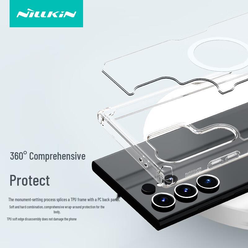 Nillkin Nature Pro Transparente Stoßfeste Handyhülle für Samsung S24/S25 Serie